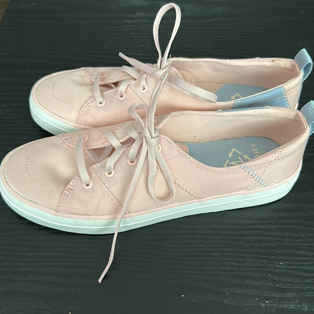 SPERRY Top-Sider Shoes Crest Vibe BIONIC Pink & Blue Sneakers Size 9.5 - Picture 2 of 6